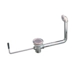 Component Hardware D50-4591 - Twist Handle Waste Outlet, with 1-1/4