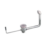 Component Hardware D50-7215-RM - Twist Handle Waste Outlet With overflow, 2