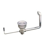 Component Hardware D63-4590 - Twist Handle Waste Outlet, fits 6-1/2