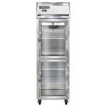 Continental 1RNSSGDHD - Reach-In Refrigerator, one-section, narrow glass half doors
