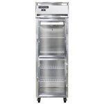 Continental 1RSNSAGDHD - Reach-In Refrigerator, one-section, shallow depth, narrow glass half doors