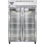 Continental 2FNSAGD - Reach-In Freezer, two-section, narrow glass doors