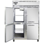 Continental 2FNSSPTHD - Pass-Thru Freezer, two-section, half-height solid doors