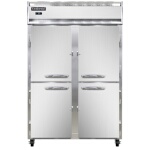 Continental 2FNSSHD - Reach-In Freezer, two-section, half-height solid doors
