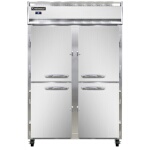 Continental 2RNSSHD - Reach-In Refrigerator, two-section, half-height solid doors