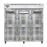 Continental 3FNSAGDHD - Reach-In Freezer, three-section, narrow glass half doors