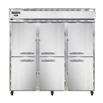 Continental 3RNPTHD - Pass-Thru Refrigerator, three-section, half-height solid doors