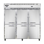 Continental 3RFFNHD - Reach-In Dual Temp Unit, three-section, half-height solid doors
