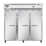 Continental 3RFFN - Reach-In Dual Temp Unit, three-section, (3) full-height solid doors