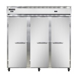 Continental 3RFFNSS - Reach-In Dual Temp Unit, three-section, (3) full-height solid doors