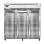Continental 3RNSSGD - Reach-In Refrigerator, three-section, narrow glass doors