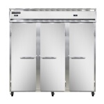 Continental 3RRFNSS - Reach-In Dual Temp Unit, three-section, (3) full-height solid doors