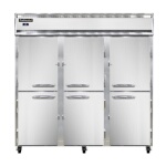 Continental 3RSNSAHD - Reach-In Refrigerator, three-section, shallow depth, half-height solid doors