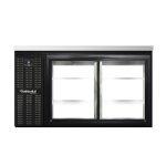 Continental BB59SNSGDPT - Back Bar Cooler, Shallow Depth, pass-thru, 59