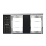 Continental BB69SNGDPT - Back Bar Cooler, Shallow Depth, pass-thru, 69
