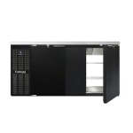 Continental BB69SNPT - Back Bar Cooler, Shallow Depth, pass-thru, 69