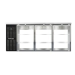 Continental BB79SNGDPT - Back Bar Cooler, Shallow Depth, pass-thru, 79