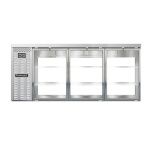 Continental BB79SNSSGDPT - Back Bar Cooler, Shallow Depth, pass-thru, 79