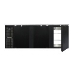 Continental BB90SNPT - Back Bar Cooler, Shallow Depth, pass-thru, 90