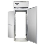Continental D1RINSART - Roll-Thru Refrigerator, one-section, full-height solid doors, stainless ramps