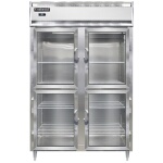 Continental D2RNSAGDHD - Reach-In Refrigerator, two-section, half-height glass doors