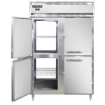 Continental D2RNSSPTHD - Pass-Thru Refrigerator, two-section, half-height solid doors