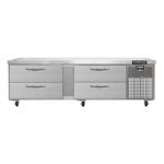 Continental D84GN - Refrigerator Griddle Stand, two-section, (4) drawers, stainless steel exterior & interior