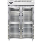 Continental D2FNSAGDHD - Reach-In Freezer, two-section, half-height glass doors