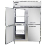 Continental D2FNSSPTHD - Pass-Thru Freezer, two-section, half-height solid doors