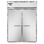 Continental D2FINSS - Roll-In Freezer, two-section, full-height solid doors, stainless ramps
