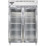 Continental D2FSNSAGD - Reach-In Freezer, two-section, shallow depth, full-height glass doors