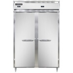 Continental D2RFNSS - Reach-In Dual Temp Unit, two-section, narrow full-height solid doors