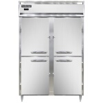 Continental DL2W-PT-HD - Pass-Thru Heated Cabinet, two-section, narrow half-height doors