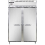 Continental DL2W-SS - Reach-In Heated Cabinet, two-section, narrow full-height doors