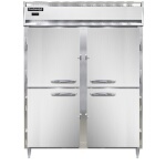 Continental DL2WE-HD - Extra-Wide Reach-In Heated Cabinet, two-section, hinged half-doors