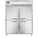 Continental DL2WE-SS-HD - Extra-Wide Reach-In Heated Cabinet, two-section, hinged half-doors