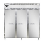 Continental DL3W-PT - Pass-Thru Heated Cabinet, three-section, narrow full-height doors
