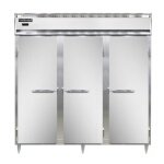 Continental DL3W-SA-PT - Pass-Thru Heated Cabinet, three-section, narrow full-height doors