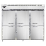 Continental DL3WE-HD - Extra-Wide Reach-In Heated Cabinet, three-section, hinged half-doors