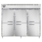 Continental DL3WE-SS-HD - Extra-Wide Reach-In Heated Cabinet, three-section, hinged half-doors