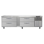 Continental D84GFN - Freezer Griddle Stand, two-section, (4) drawers, stainless steel exterior & interior