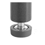 Focus FLEVASM - Leveling Assembly, includes: zinc die-cast post insert, zinc plated threaded bolt, gray polymer cover (4 sets per pack)