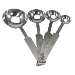 (No Longer Available) Update International MEA-SPDX - Deluxe Measuring Spoon Set, 4 piece set, heavy gauge stainless steel