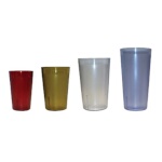 Update International TBP-16B - Tumbler, 16 oz., stackable, blue (6 per pack)