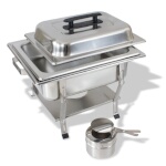 Crestware CHA-HALF - Chafing Dish, half size, plastic lid handle