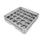 Crestware RBC25 - Dishwasher Rack, 25 compartment, handgrips, gray, (Case of 6)