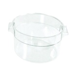 Crestware RCC1 - Food Storage Container, 1 qt., round, stackable, clear, (Case of 24)