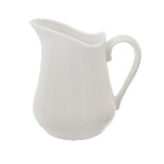 Crestware SER6 - Milk Jug Pitcher, 36 oz., ceramic, pearl white, (Case of 12)