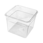 Crestware SQC6 - Food Storage Container, 6 qt., square, clear, (Case of 12)