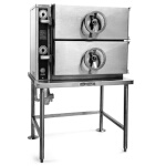 Crown Steam DCL-3 - Steamer, direct steam, pressure-type, (3) compartments, legs